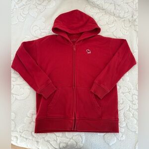 Abercrombie Kids Red Full Zip Hoodie Sweater Size 11/12